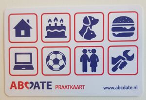 Voorbeeld ABCDate praatkaartje